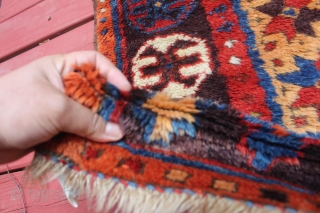 Central Anatolian Rug 1860s full pile 4'4X5'8                          