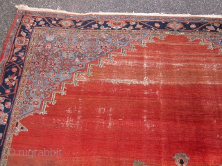 solid antique persian bidjar rug great medallion design 8' 8" x 10' 8" wear at one end some black spots minor moth no dry rot clean rug no pets 685 plus shipping.
SOLDDDDDDDDDDDDDDDDDDDDDDDDD 