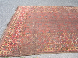 huge antique BASHIR rug 8' 7" x 21' 7" great colors solid rug have few repairs its all there no dry rot clean rug. SOLDDDDDDDDDDDDDDDDDDDDDDDDDDDDDDDDDDDDDDD        
