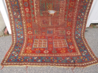 antique Karachopf kazak measuring 5' 1" x 7' 11" as found condition clean no pets and no smoke no dry rot. any questions please feel free to ask. SOLDDDDDDDDDDDDDDDDDDDD    
