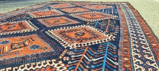 Khamseh size 9'5" x 6'. Beautiful design in good condition.                       