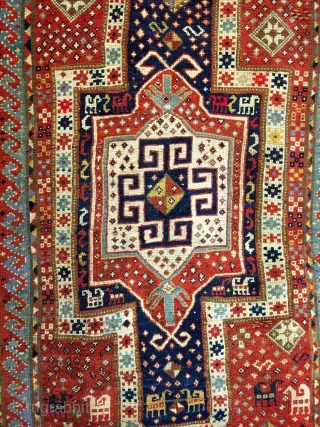Caucasian Sewan (Sevan) Kazak Rug, MIS:210x159 CM Good Condition                        
