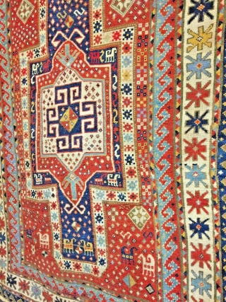 Caucasian Sewan (Sevan) Kazak Rug, MIS:210x159 CM Good Condition                        