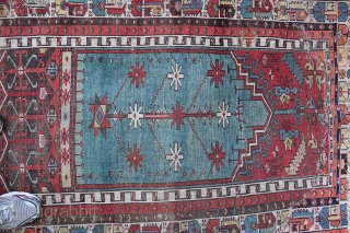 Antique Konya Ladik Turkish Rug. 67 x 40 inches. Dyes all seem natural and the rug seems to be 19 century and has good age -- however I'm no expert on Turkish  ...