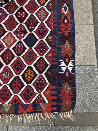 Antique Reyhanlı Kilim Size 163x332 cm  I can't reach the messages from the site. Send it directly, please 21ben342125@gmail.com             