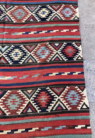 Antique Caucasian Shirvan Kilim Please send to message directly 21ben342125@gmail.om                       