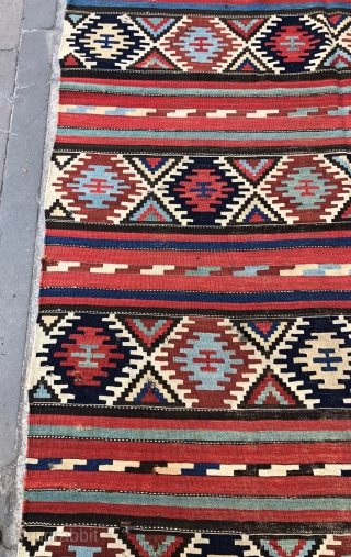 Antique Caucasian Shirvan Kilim Please send to message directly 21ben342125@gmail.om                       