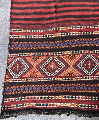 Antique Kurdish Saddlebag Size 85x312 cm Please send to message directly 21ben342125@gmail.com                     