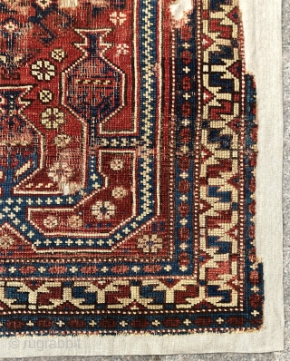Antique Bergama Rug Mount on Fabric 
Size 140x104 cm 
Please feel free to ask questions                  