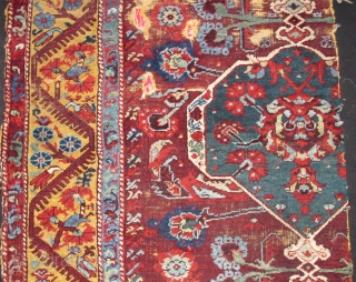 Exceptional multi-medallion long Demerci Kula Fragment (about 65% of the original rug) circa 1776. 
Inscribed multiple times with "mashallah". 
Very soft pile and supple handle with the best saturated colors found in  ...