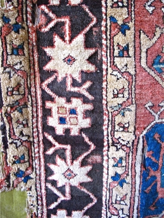18th century Star Bergama Fragments, 2/3 of the rug, (I don't know why it was cut or where the final third is.) Several examples of this type are known. This piece has  ...