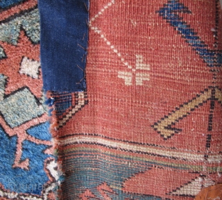 18th century Star Bergama Fragments, 2/3 of the rug, (I don't know why it was cut or where the final third is.) Several examples of this type are known. This piece has  ...