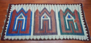 Saph kilim, has some holes, But otherwise good condition                        
