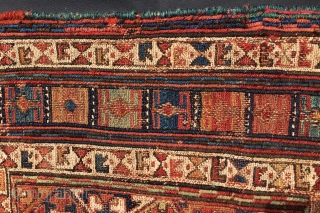 Shahsavan/Khamesh sumack khorjin bag face. Cm 50x60 ca. Second half 19th century. A bit worn out, but still great. The back photo gives you the view of how it was at the  ...
