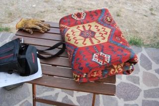 Kars long Kilim, Eastern Anatolia, cm 155x410, 2nd half 19th century, great colors, great condition, few minor restorations, rare, collection piece. - For ref see "KIlims" by Yanni Petsopoulos, page 222, Thames  ...