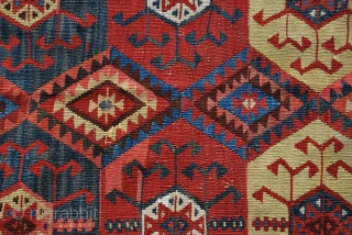 Kars long Kilim, Eastern Anatolia, cm 155x410, 2nd half 19th century, great colors, great condition, few minor restorations, rare, collection piece. - For ref see "KIlims" by Yanni Petsopoulos, page 222, Thames  ...