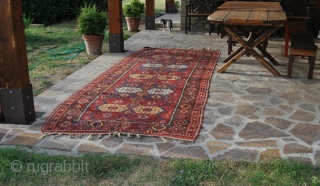 Kars long Kilim, Eastern Anatolia, cm 155x410, 2nd half 19th century, great colors, great condition, few minor restorations, rare, collection piece. - For ref see "KIlims" by Yanni Petsopoulos, page 222, Thames  ...