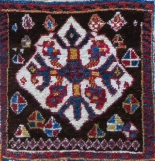 Qashqai collectors item.
This is a very rare and beautiful Qashqai Gabbeh pattern type khorjin/saddle bag. Cm 50x125 ca. Datable back to 100/110 years. The rarity is first of all in the fact  ...
