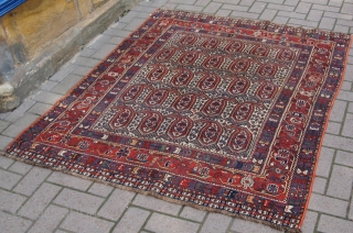 Good Khamseh rug with boteh design. www.knightsantiques.co.uk 
                         