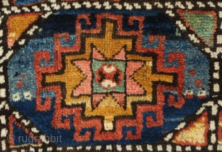 Moghan rug, 19th century. Excellent pile. Wonderful array of colors. Excellent condition with the ends cleaned up and secured.  123 x 187 cm.         