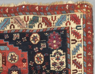 Long Northwest Persian Runner, Wool, c.1880-1920,Possibly Earlier,  Very Good Condition, Small Corner Patch, Pile, Mostly Good.
Needs a gentle bath.
Measures 138" X 45"
SOLD          