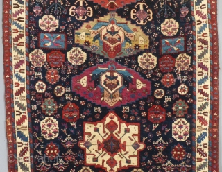 Long Northwest Persian Runner, Wool, c.1880-1920,Possibly Earlier,  Very Good Condition, Small Corner Patch, Pile, Mostly Good.
Needs a gentle bath.
Measures 138" X 45"
SOLD          