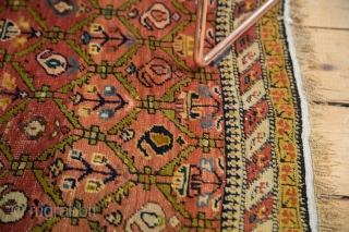 Fine Karabagh rug. Lattice motif, good shape, light oxidation. 4'1" x 5'9", contact for more info.                 