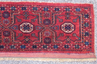 ANTIQUE ERSARI JOLLAR, WIH MULTIPLE "KADJEBE" MEDAILLIONS. 152 cm x 48 cm
FINE WORK 19 teen Century                 