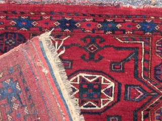 ANTIQUE ERSARI JOLLAR, WIH MULTIPLE "KADJEBE" MEDAILLIONS. 152 cm x 48 cm
FINE WORK 19 teen Century                 