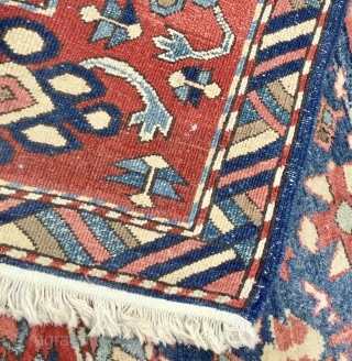 An attractive, modern, Heriz carpet. Good condition, with full pile. Size: 300cm x 270cm.  Minor damage to side-selvage in one small, localised area, to be repaired. New acquisition. Available. Please Ask  ...