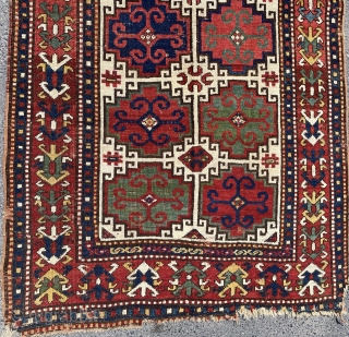 Moghan Kazak Rug Dated 1292-1875 size 130x250 cm                         