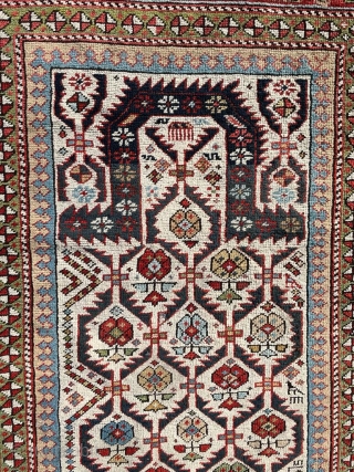 Shirvan Prayer Rug Circa 1870s size 100x180 cm                         