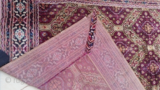 Early 19 th century , probably persian velvet in good condition, 1,70 × 1,23 .                  