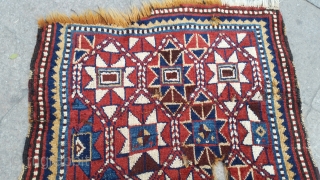 Zagatala rug , over 120 years old , high pile,excellent colors and star design . (for real intenders & collecters; it must be an archaic and impresive  piece to study on  ...