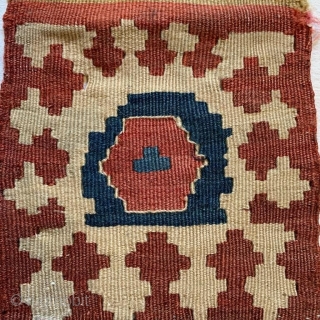 Diminutive antique Kurdish bag
19 cm x 37 cm
lovely soft palette and patina                     