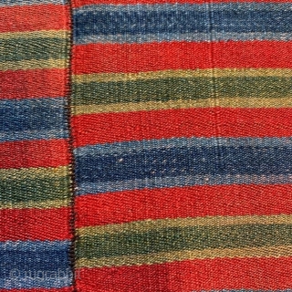 Tibetan apron, antique; wonderful patina
fine wool, natural dyes
70 cm x 74 cm                     