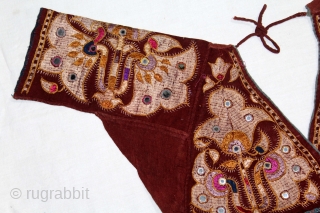 Women Blouse Backless(Choli) From Himachal Pradesh,Chamba India.C.1900.(DSL05340).                          