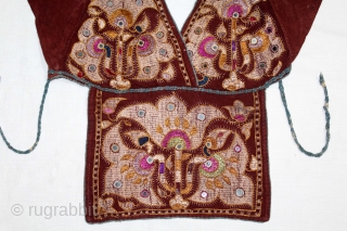 Women Blouse Backless(Choli) From Himachal Pradesh,Chamba India.C.1900.(DSL05340).                          