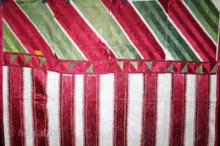 Thirma Phulkari From West(Pakistan)Punjab India Called As Thirma Bagh.C.1900.Floss Silk on Hand Spun Cotton khaddar Cloth.(DSL05380).                 