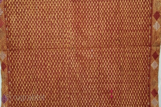 Phulkari From East(Punjab)India Called As Phulkari. Rare Design. Floss Silk on Hand Spun Cotton khaddar Cloth.(DSL05190).                 