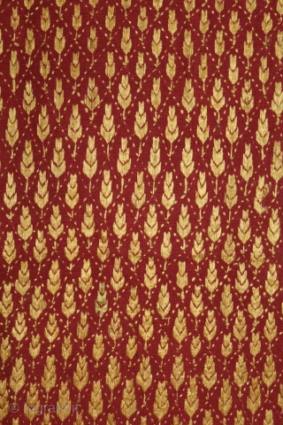 Phulkari From East(Punjab)India Called As Phulkari. Rare Design. Floss Silk on Hand Spun Cotton khaddar Cloth.(DSL05190).                 