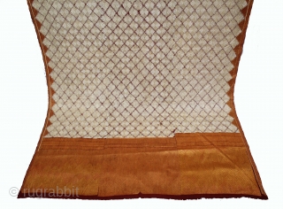 Phulkari From West(Pakistan)Punjab India Called As Shisha(Mirror)Design Bagh.C.1900. Floss Silk on Hand Spun Cotton khaddar Cloth.(DSL05210).                 