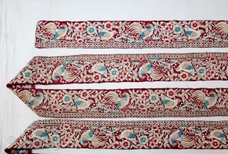 Parsi Gara Sari Kor Border Silk Hand Embroidery From Surat Gujarat India.C.1900. Parsi Lace 7 meters Border.(DSC05740).                
