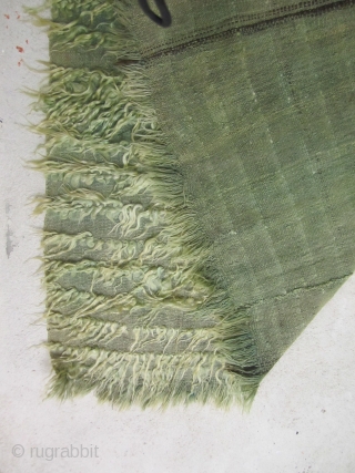 Filiki Tulu...Karapinar/ Konya Anatolia...mid-20th C.....Angora goat hair and wool....2-pieces joined...very good condition...4'7" x 4'7" ( 140 x 140 cm )             