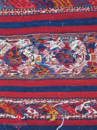Northwest Anatolian Cuval ( Bergama-Baliksir area )....19th C......condition as shown.....vegetal dyes...29"x 45" ( 75cm x 115cm )                