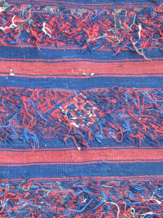 Northwest Anatolian Cuval...Yuncu tribal group...19th C....condition as found and shown.....30"x 50" (75cm x 127cm )                  
