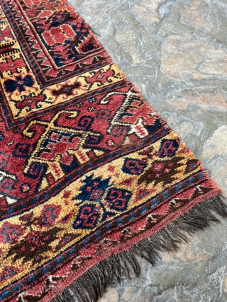 Nice 19th century Ersari Beshir fragment. Full pile with great color and soft wool.                   