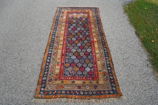 Antique Caucasian Karabagh Rug. 7ft 6in x 3ft 7in

This rug has the softest, thick pile wool.                 