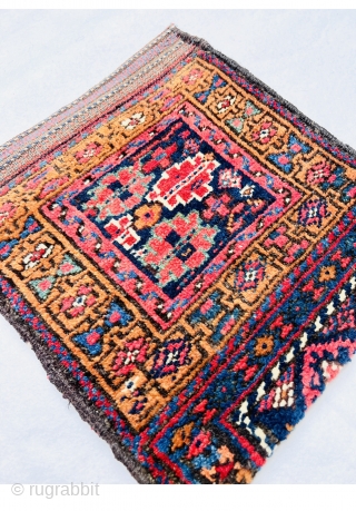 Beautiful Persian Kurdish bag 1890 circa,all good natural colors and very good condition•••size40x38cm                    