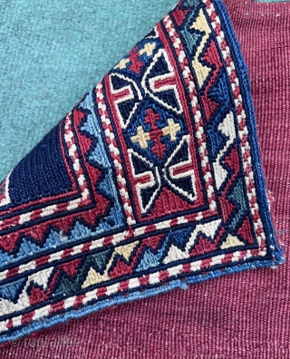 Beautiful AFSHAR soumac bag circa 1880 all good natural colors and very good condition size 32x35cm                 